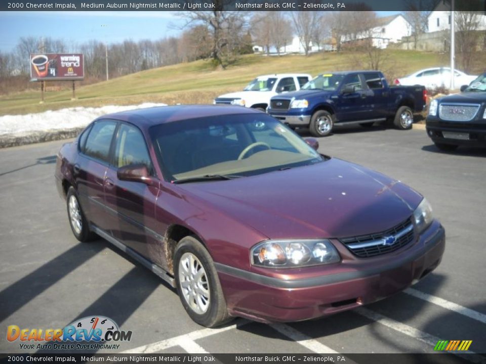 2000 Chevrolet Impala Medium Auburn Nightmist Metallic / Light Oak Photo #16