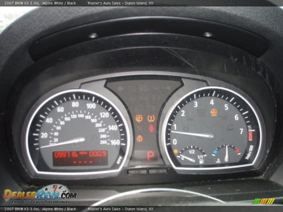 2007 BMW X3 3.0si Alpine White / Black Photo #11