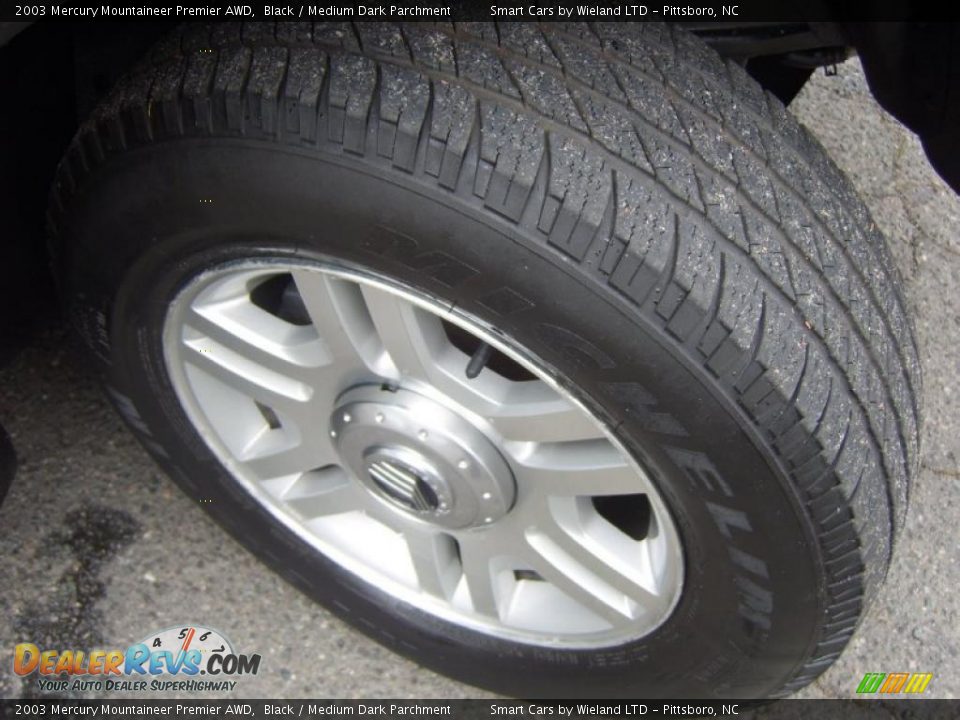 2003 Mercury Mountaineer Premier AWD Black / Medium Dark Parchment Photo #16