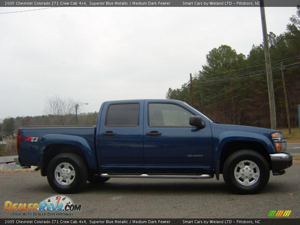 2005 Chevrolet Colorado Z71 Crew Cab 4x4 Superior Blue Metallic / Medium Dark Pewter Photo #1