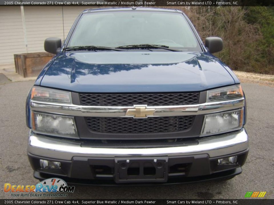 2005 Chevrolet Colorado Z71 Crew Cab 4x4 Superior Blue Metallic / Medium Dark Pewter Photo #2