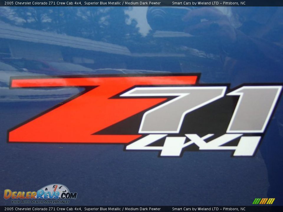2005 Chevrolet Colorado Z71 Crew Cab 4x4 Superior Blue Metallic / Medium Dark Pewter Photo #3