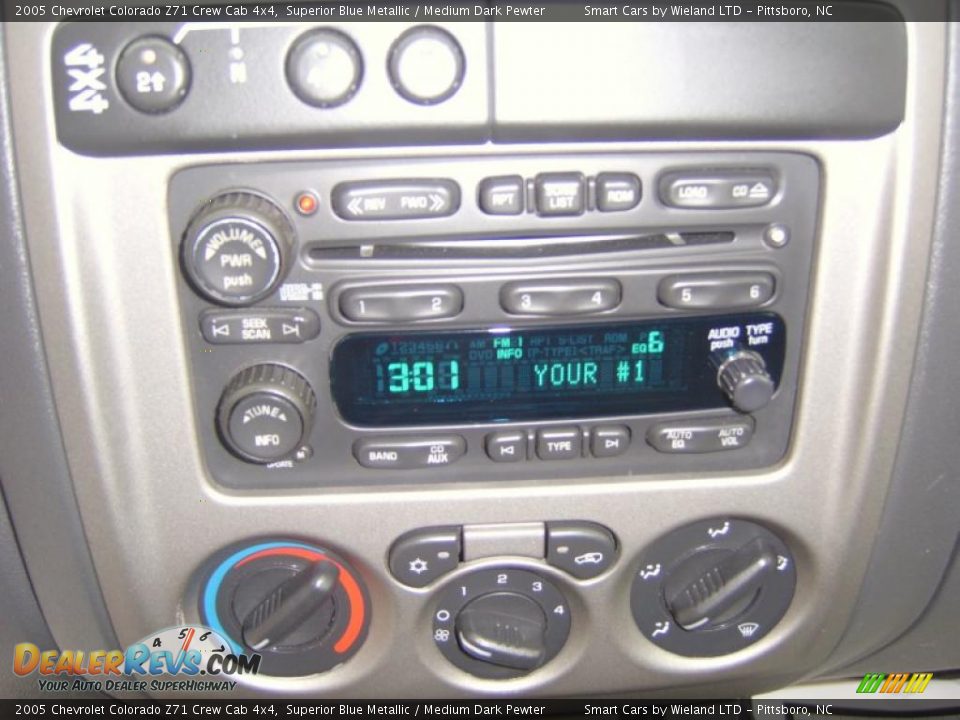 2005 Chevrolet Colorado Z71 Crew Cab 4x4 Superior Blue Metallic / Medium Dark Pewter Photo #12