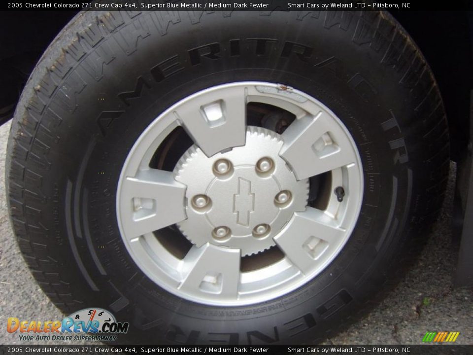 2005 Chevrolet Colorado Z71 Crew Cab 4x4 Superior Blue Metallic / Medium Dark Pewter Photo #17