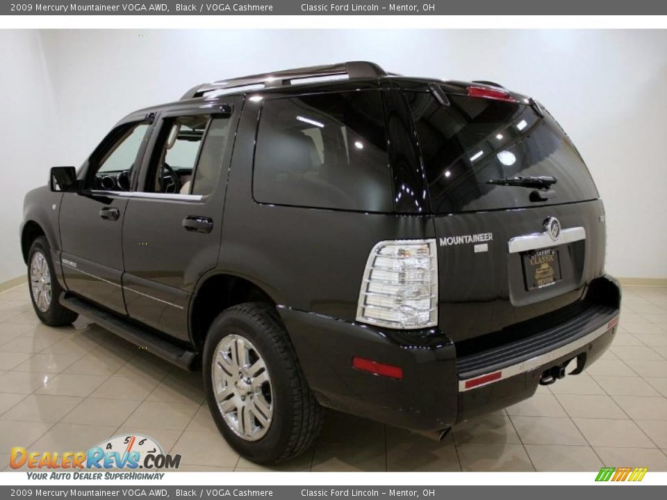 2009 Mercury Mountaineer VOGA AWD Black / VOGA Cashmere Photo #5