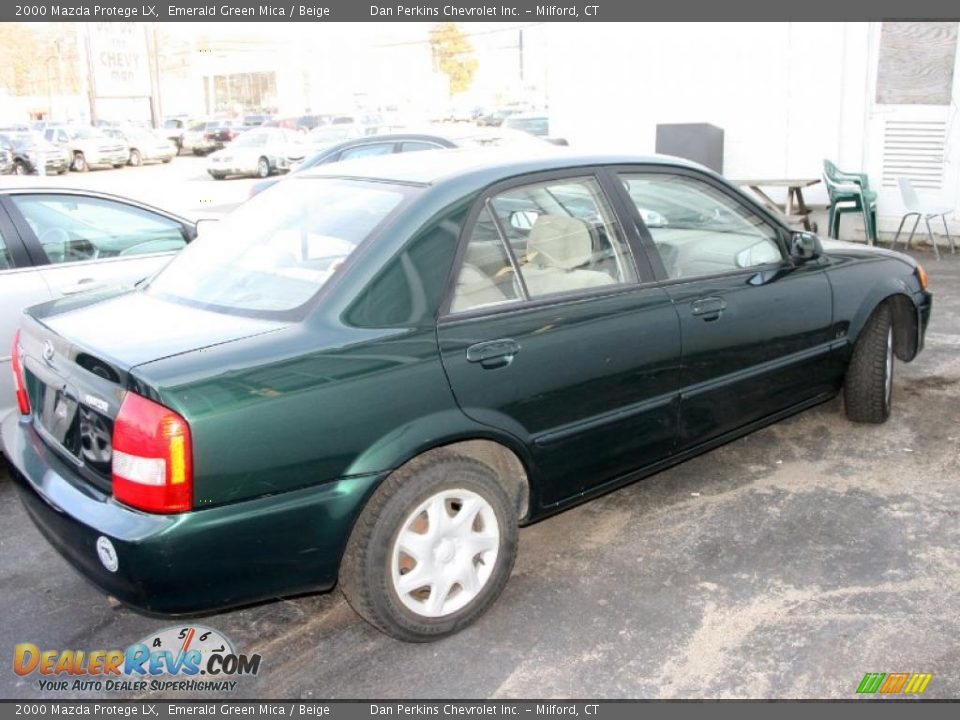 2000 Mazda Protege LX Emerald Green Mica / Beige Photo #3