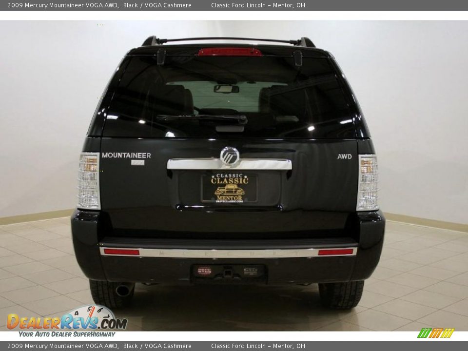 2009 Mercury Mountaineer VOGA AWD Black / VOGA Cashmere Photo #6