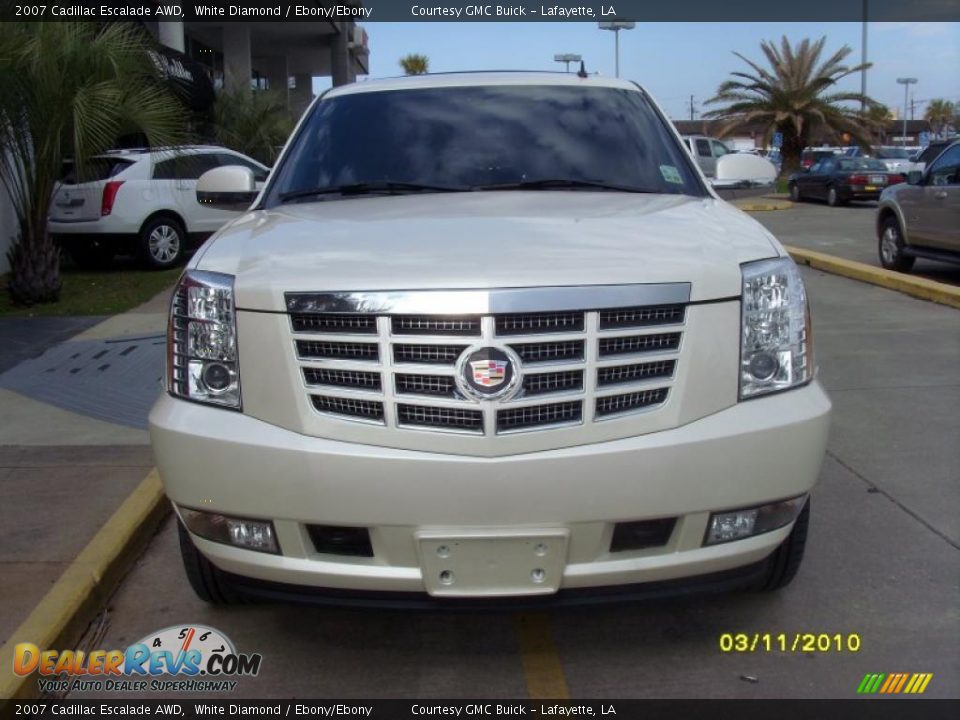 2007 Cadillac Escalade AWD White Diamond / Ebony/Ebony Photo #6