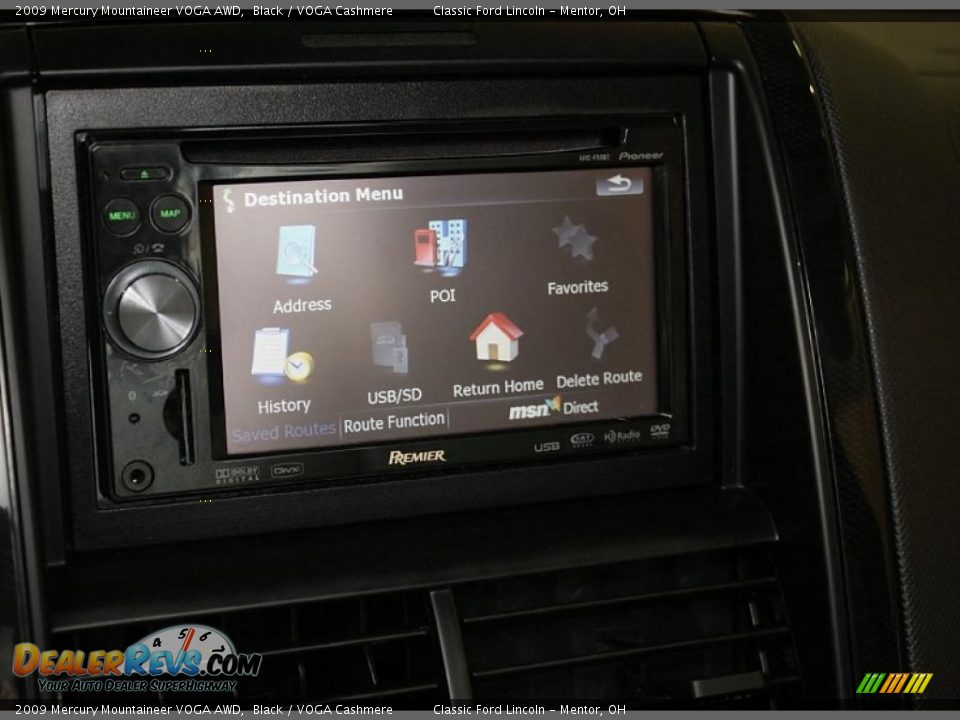 2009 Mercury Mountaineer VOGA AWD Black / VOGA Cashmere Photo #19