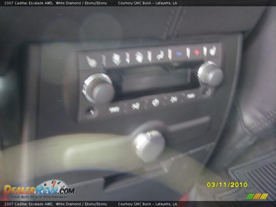 2007 Cadillac Escalade AWD White Diamond / Ebony/Ebony Photo #12