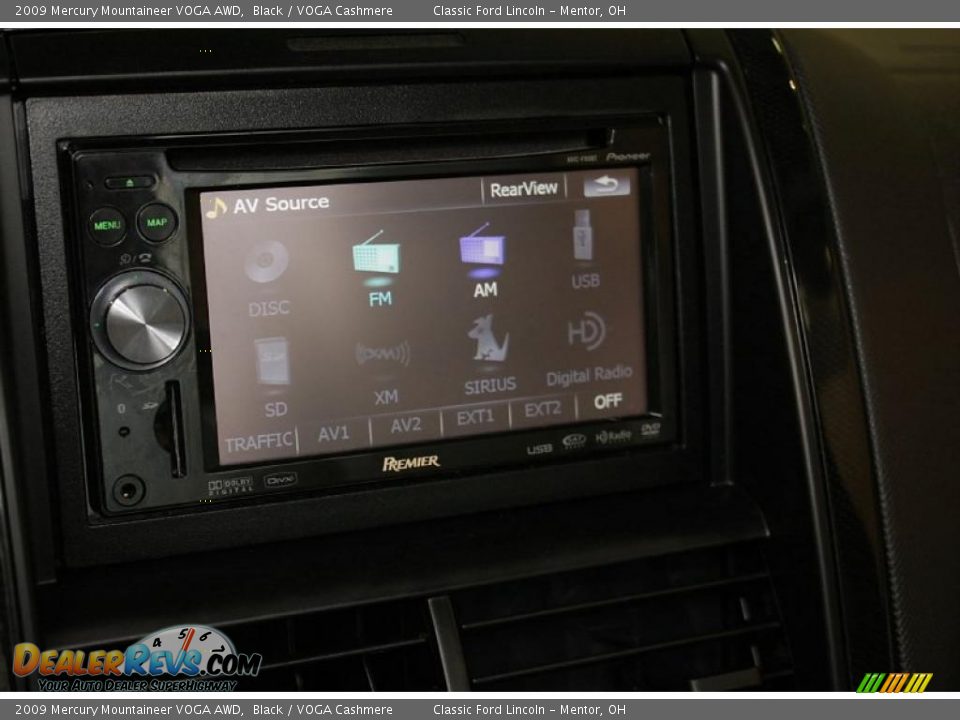 2009 Mercury Mountaineer VOGA AWD Black / VOGA Cashmere Photo #20