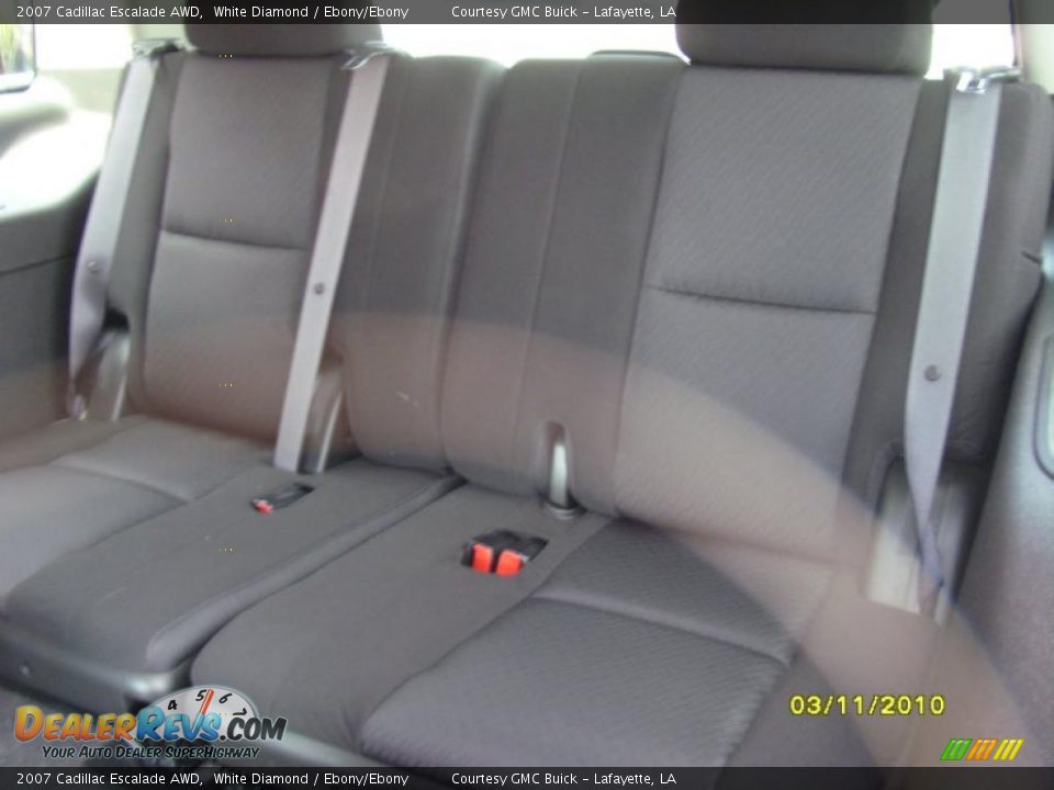 2007 Cadillac Escalade AWD White Diamond / Ebony/Ebony Photo #13