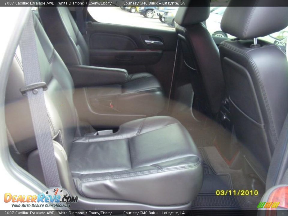 2007 Cadillac Escalade AWD White Diamond / Ebony/Ebony Photo #14