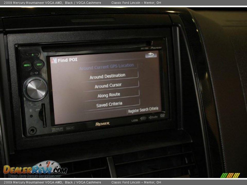 2009 Mercury Mountaineer VOGA AWD Black / VOGA Cashmere Photo #22