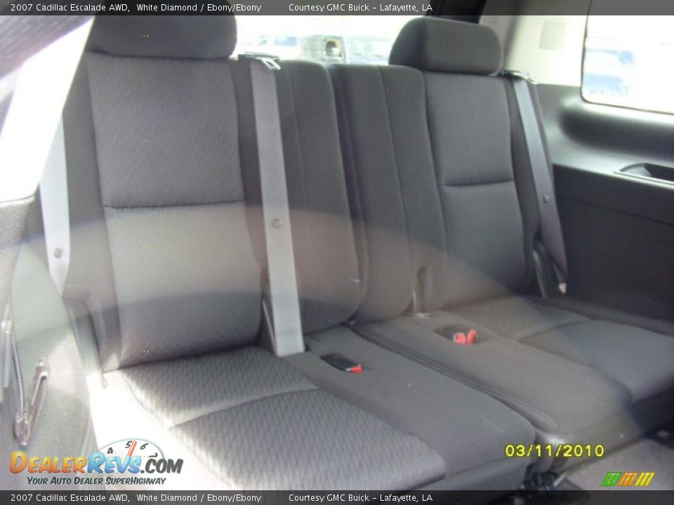 2007 Cadillac Escalade AWD White Diamond / Ebony/Ebony Photo #15