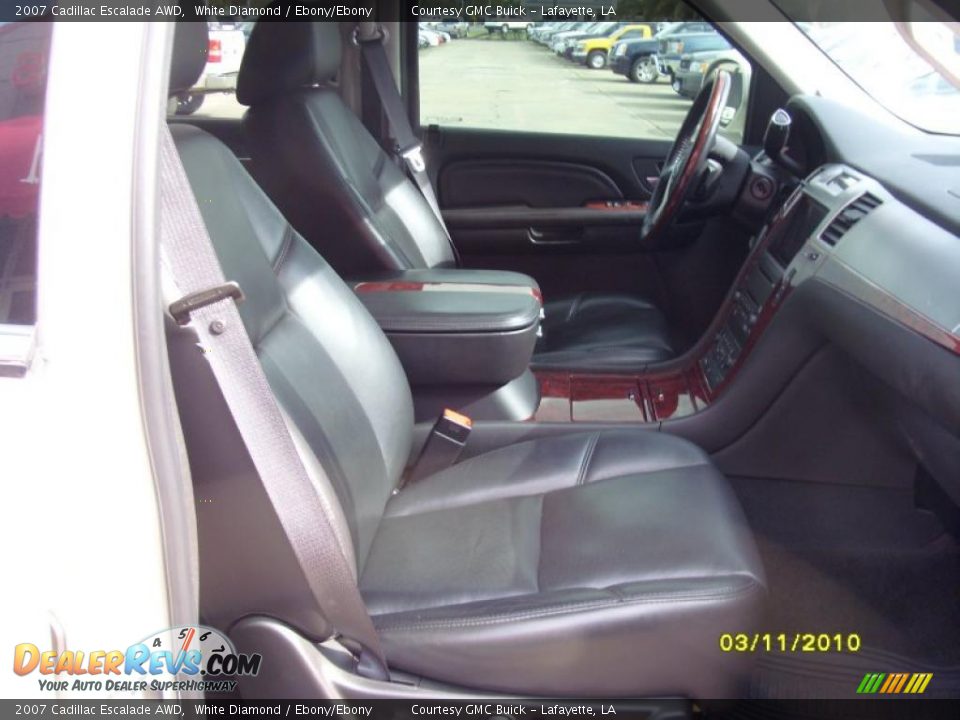 2007 Cadillac Escalade AWD White Diamond / Ebony/Ebony Photo #16