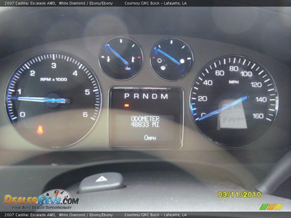2007 Cadillac Escalade AWD White Diamond / Ebony/Ebony Photo #17