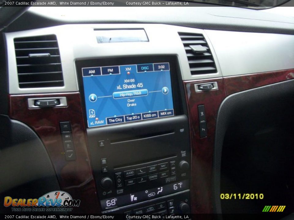 2007 Cadillac Escalade AWD White Diamond / Ebony/Ebony Photo #19