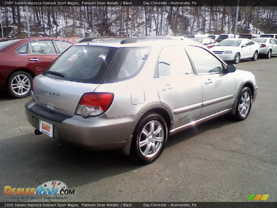 2005 Subaru Impreza Outback Sport Wagon Platinum Silver Metallic / Black Photo #2