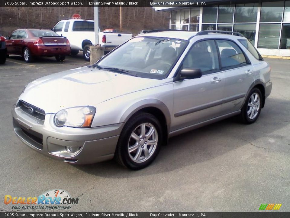 2005 Subaru Impreza Outback Sport Wagon Platinum Silver Metallic / Black Photo #4