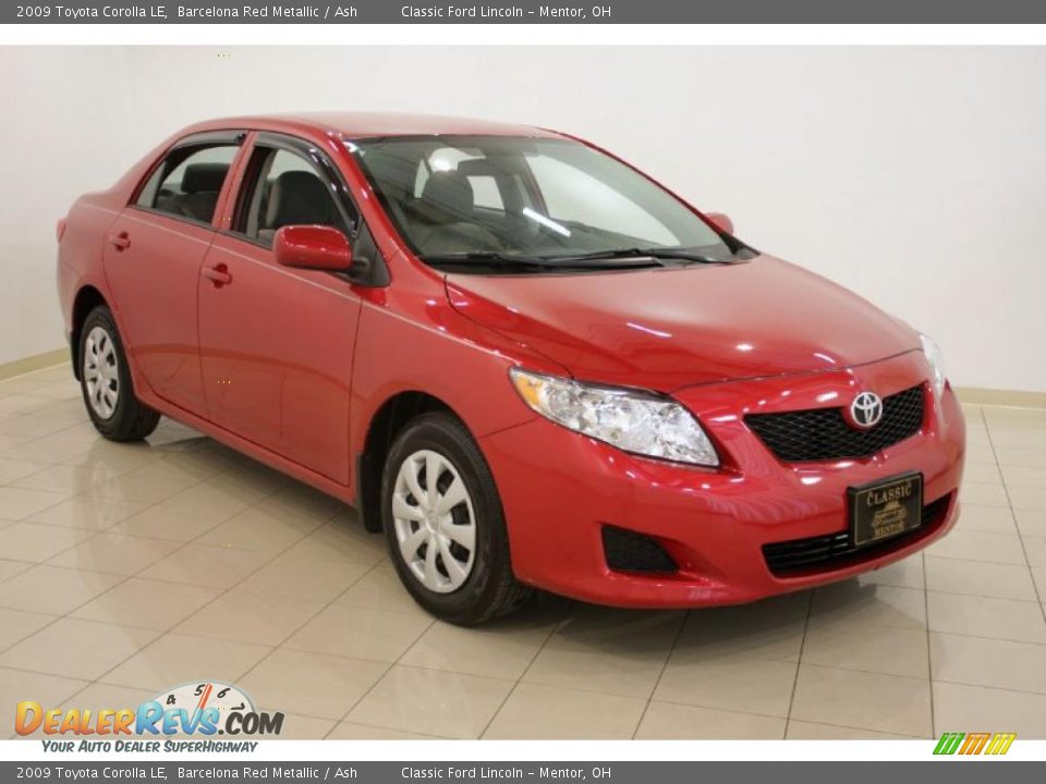 2009 Toyota Corolla LE Barcelona Red Metallic / Ash Photo #1