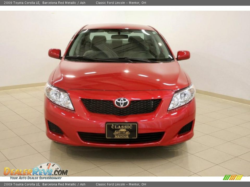 2009 Toyota Corolla LE Barcelona Red Metallic / Ash Photo #2