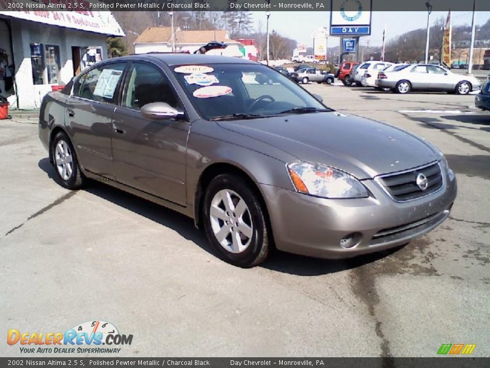 2002 Nissan Altima 2.5 S Polished Pewter Metallic / Charcoal Black Photo #1