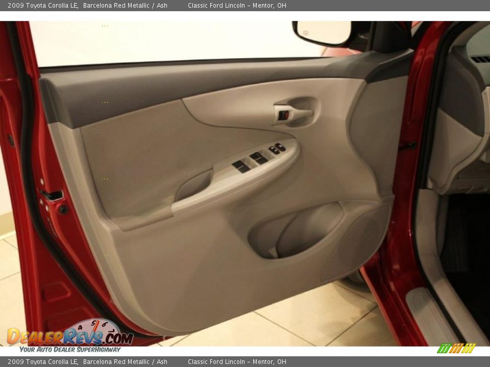 2009 Toyota Corolla LE Barcelona Red Metallic / Ash Photo #8