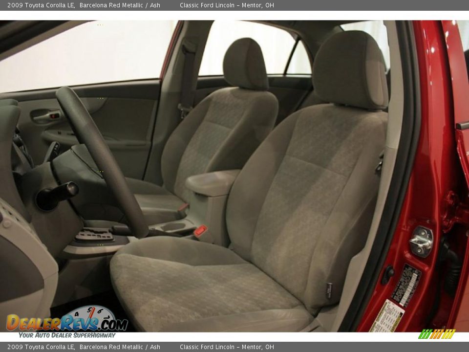 2009 Toyota Corolla LE Barcelona Red Metallic / Ash Photo #9