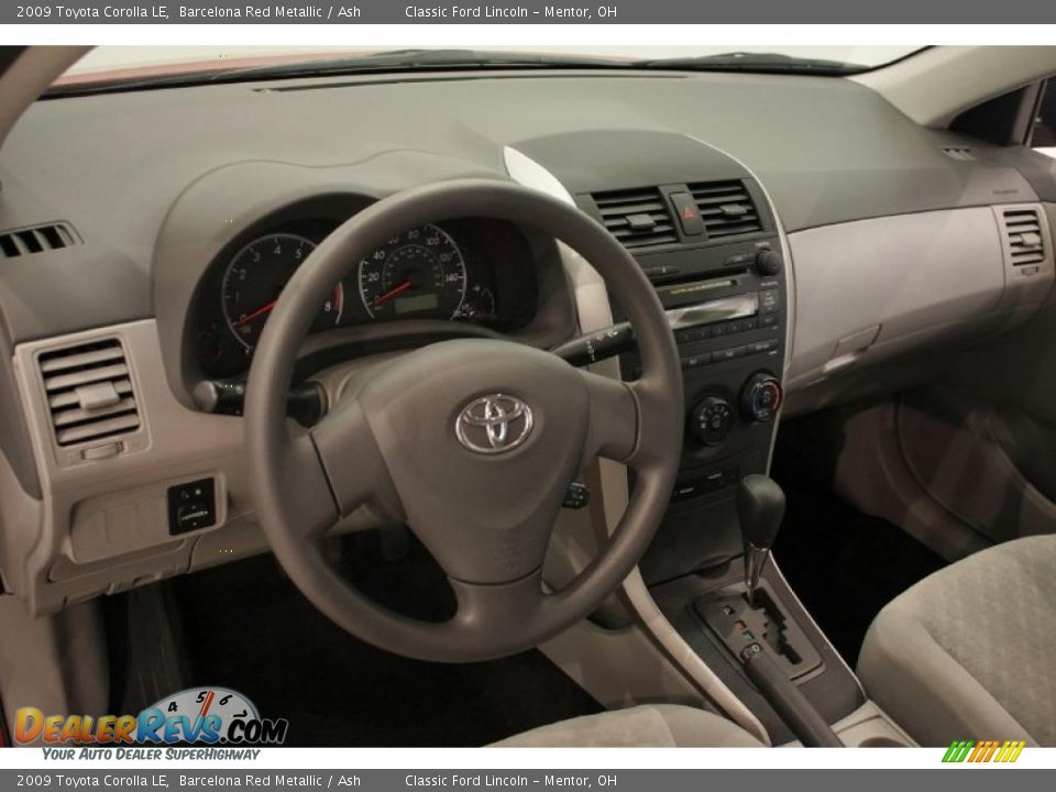 2009 Toyota Corolla LE Barcelona Red Metallic / Ash Photo #10