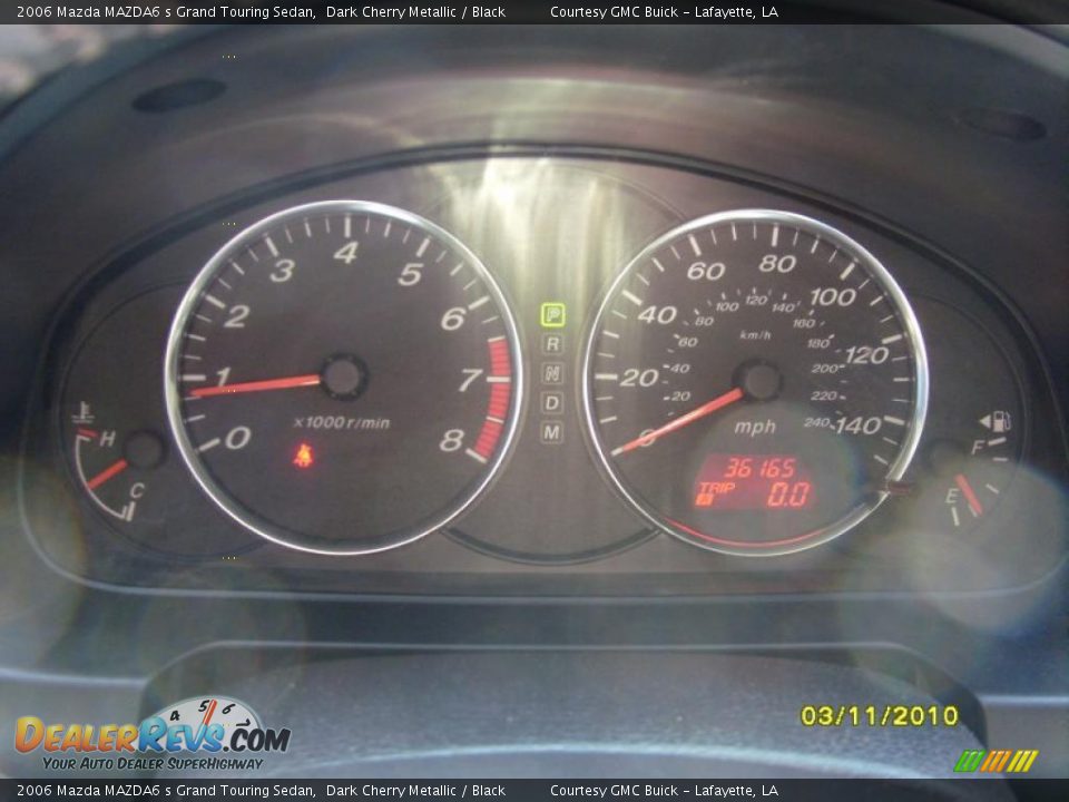 2006 Mazda MAZDA6 s Grand Touring Sedan Dark Cherry Metallic / Black Photo #13