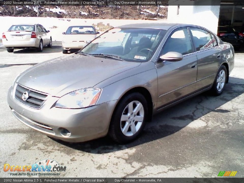 2002 Nissan Altima 2.5 S Polished Pewter Metallic / Charcoal Black Photo #4