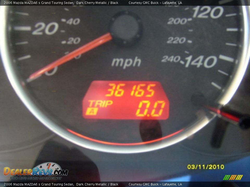 2006 Mazda MAZDA6 s Grand Touring Sedan Dark Cherry Metallic / Black Photo #14