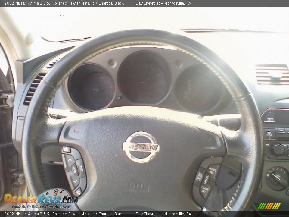 2002 Nissan Altima 2.5 S Polished Pewter Metallic / Charcoal Black Photo #11