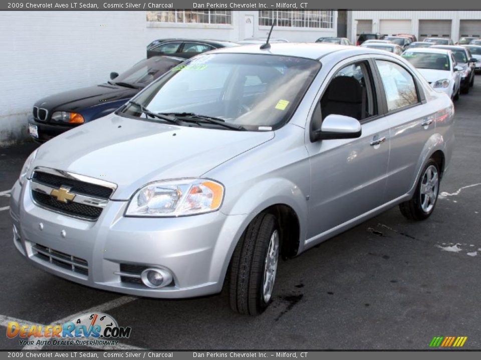 2009 Chevrolet Aveo LT Sedan Cosmic Silver / Charcoal Photo #1