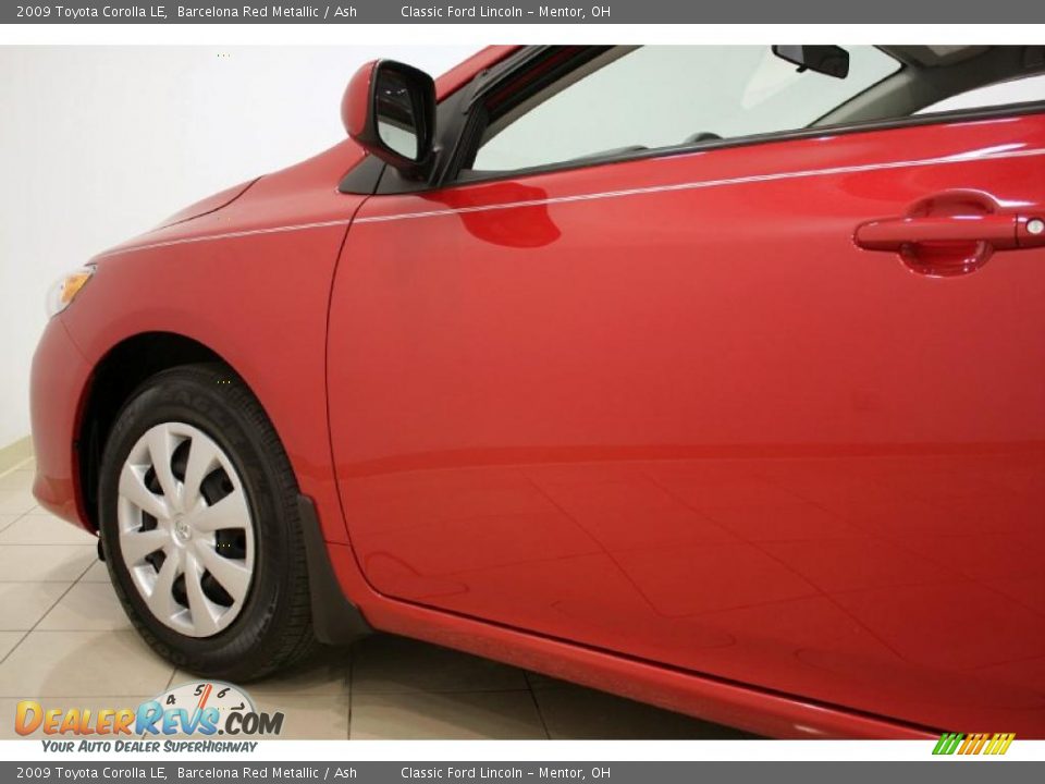 2009 Toyota Corolla LE Barcelona Red Metallic / Ash Photo #22