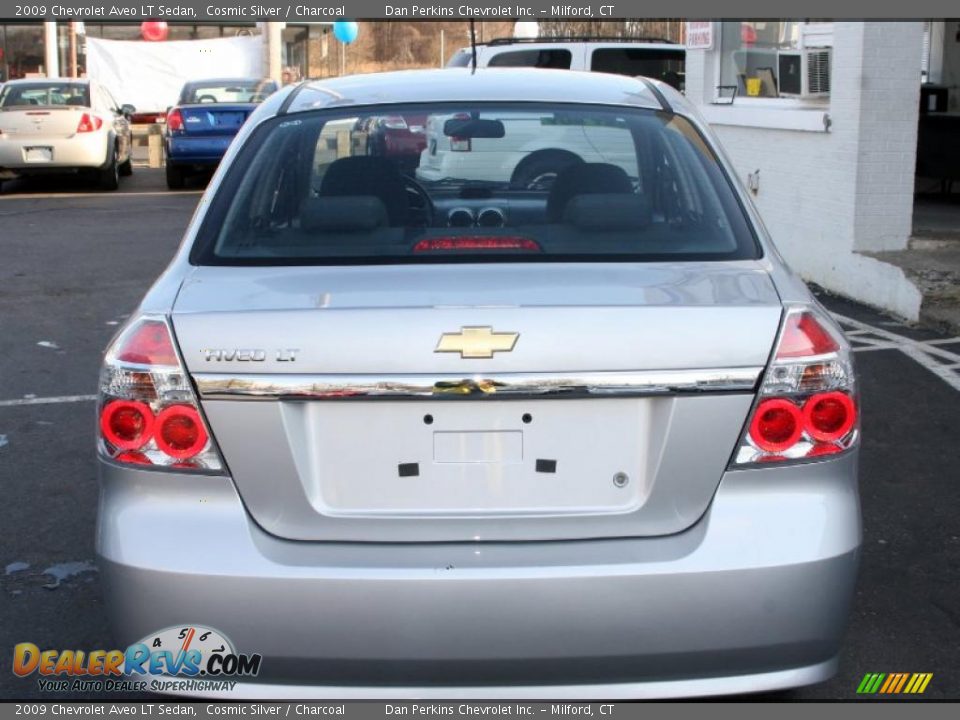 2009 Chevrolet Aveo LT Sedan Cosmic Silver / Charcoal Photo #6