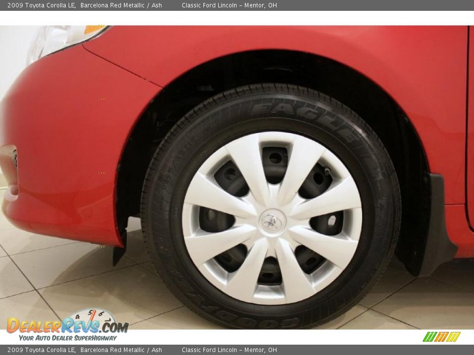 2009 Toyota Corolla LE Barcelona Red Metallic / Ash Photo #23