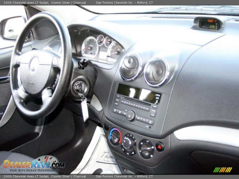 2009 Chevrolet Aveo LT Sedan Cosmic Silver / Charcoal Photo #10