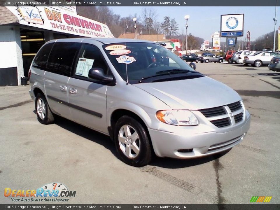 2006 Dodge Caravan SXT Bright Silver Metallic / Medium Slate Gray Photo #1