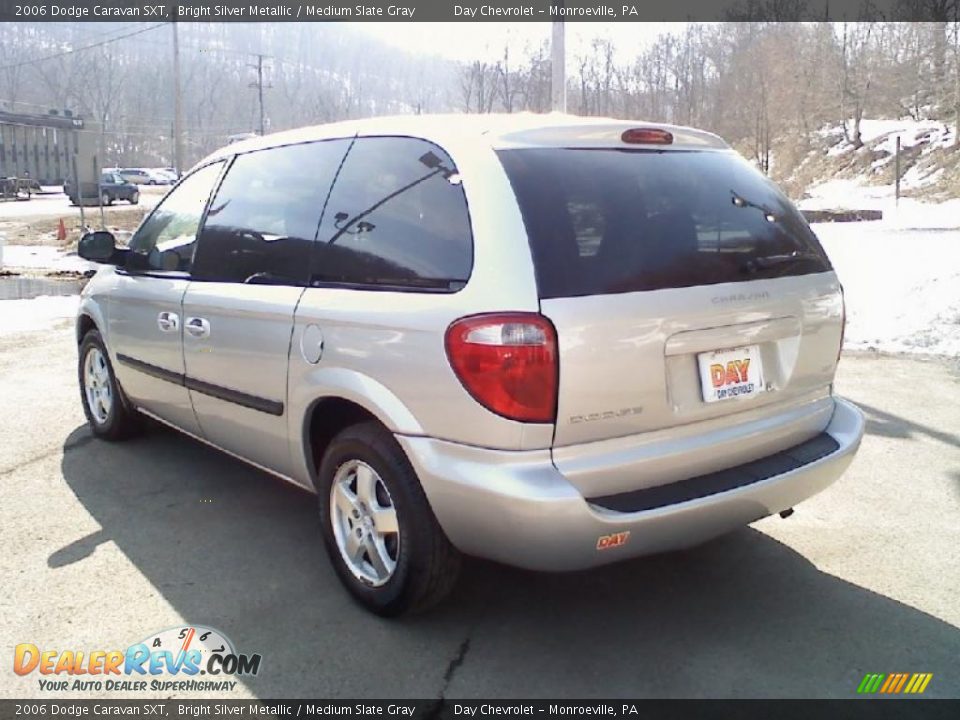 2006 Dodge Caravan SXT Bright Silver Metallic / Medium Slate Gray Photo #3