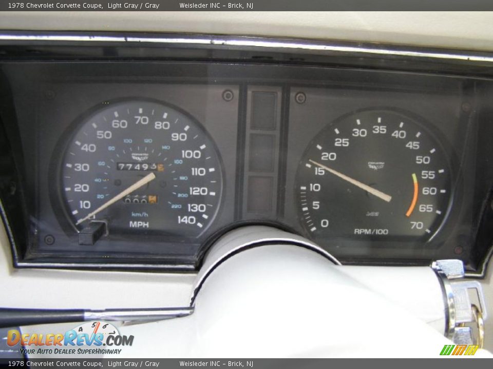 1978 Chevrolet Corvette Coupe Light Gray / Gray Photo #23