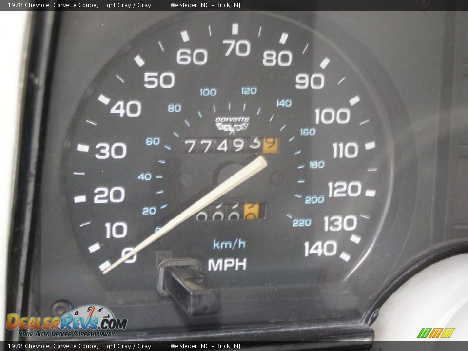 1978 Chevrolet Corvette Coupe Light Gray / Gray Photo #24