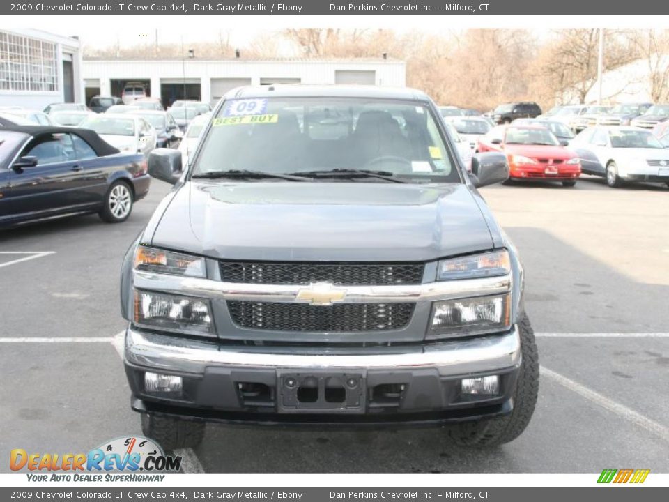 2009 Chevrolet Colorado LT Crew Cab 4x4 Dark Gray Metallic / Ebony Photo #2
