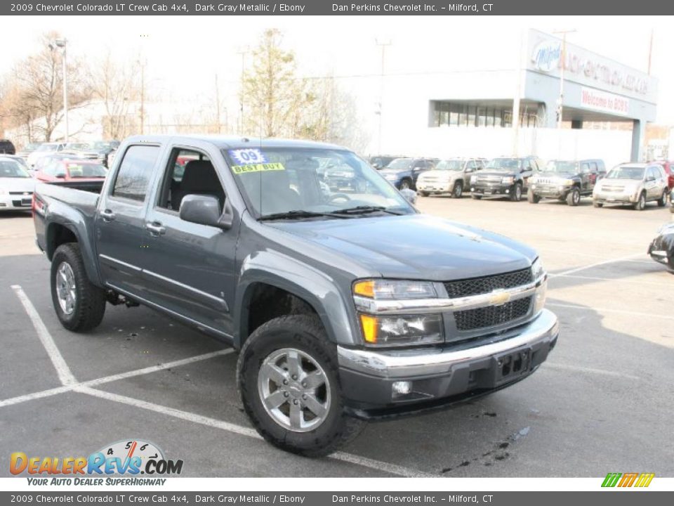 2009 Chevrolet Colorado LT Crew Cab 4x4 Dark Gray Metallic / Ebony Photo #3