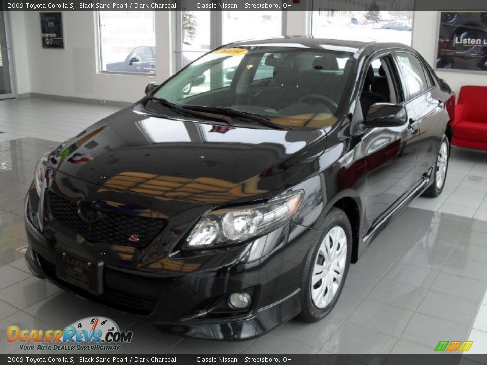 2009 Toyota Corolla S Black Sand Pearl / Dark Charcoal Photo #1