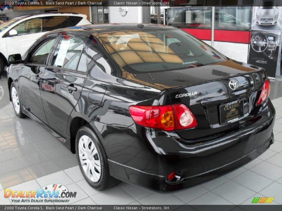 2009 Toyota Corolla S Black Sand Pearl / Dark Charcoal Photo #2