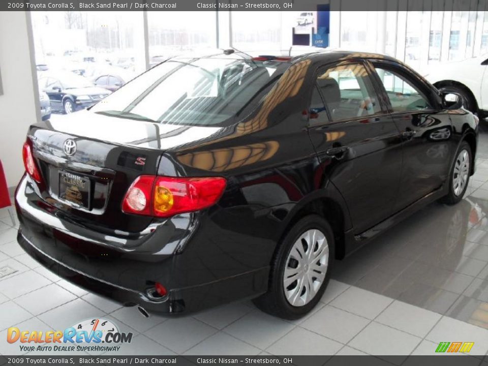 2009 Toyota Corolla S Black Sand Pearl / Dark Charcoal Photo #3