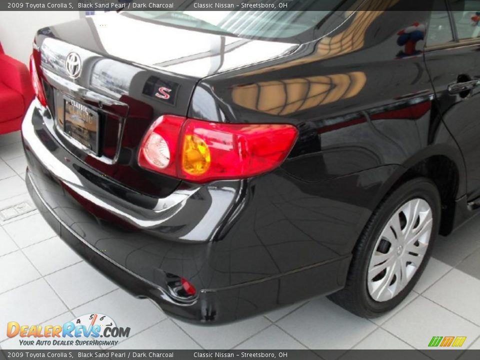 2009 Toyota Corolla S Black Sand Pearl / Dark Charcoal Photo #8