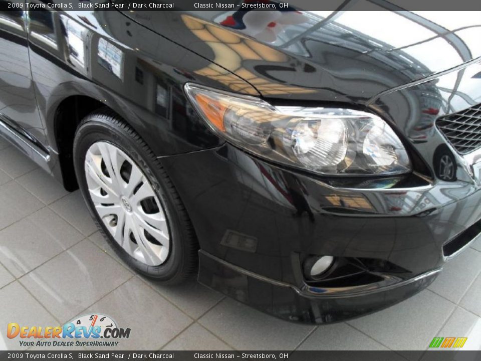 2009 Toyota Corolla S Black Sand Pearl / Dark Charcoal Photo #10